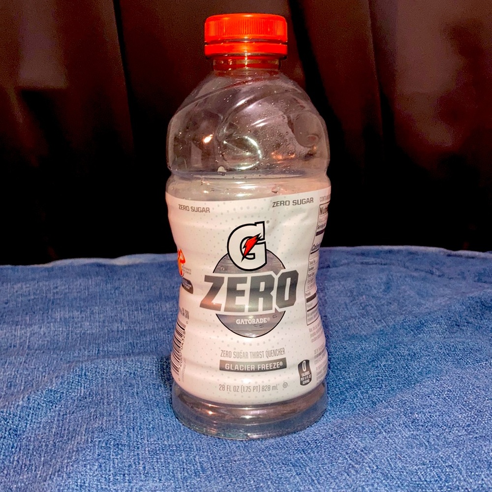 Glacier freeze Gatorade zero bottle